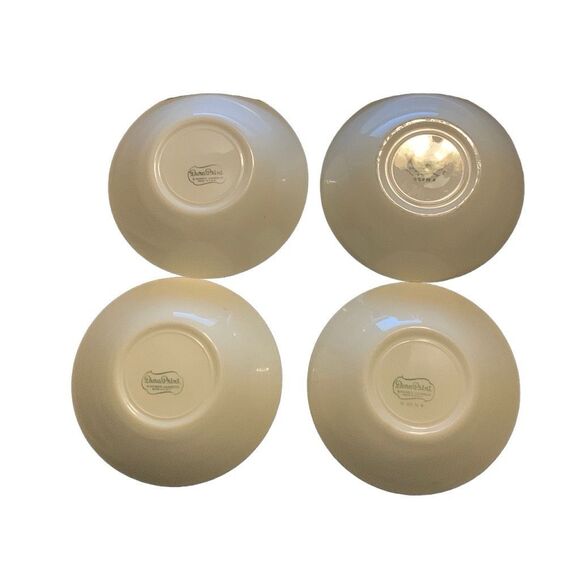 Vintage Homer Laughlin Dura Print Blue Star USA Bowls Lot Set of 4 Classic Style - Picture 11 of 15